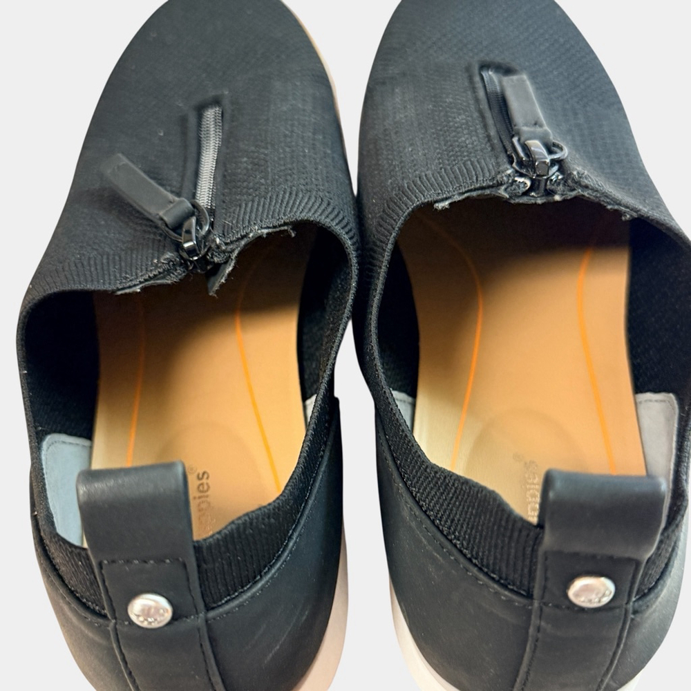 Hush Puppies Women’s Black Knit Zip Slip-On Shoes Bounce Comfort US 8M - Picture 8 of 15